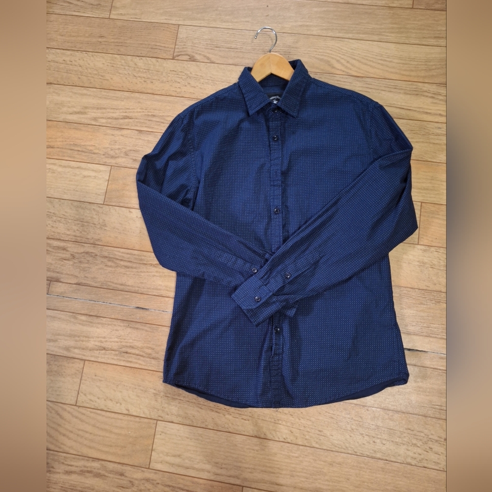 BEVERLY HILLS POLO CLUB Men's Navy Blue Shirt size M